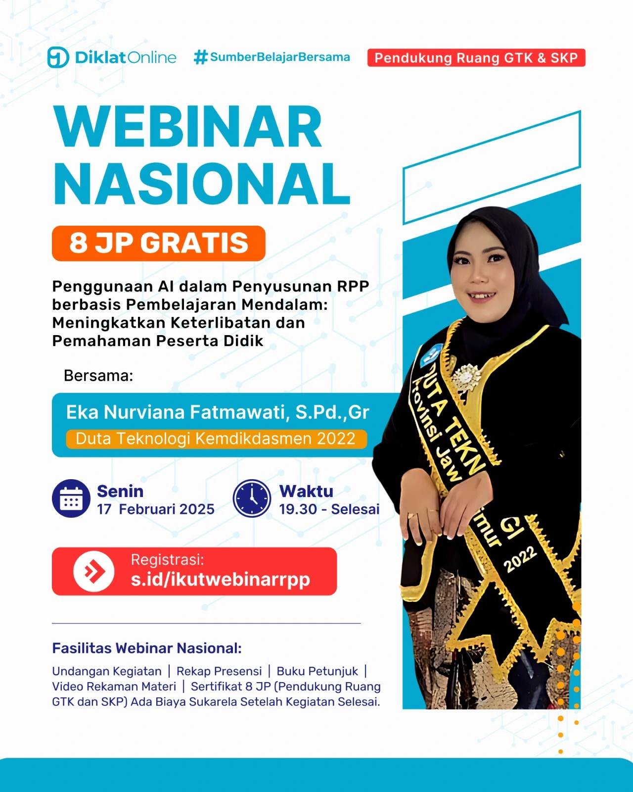 WEBINAR Nasional Penggunaan AI dalam Penyusunan RPP berbasis Pembelajaran Mendalam: Meningkatkan  Keterlibatan dan Pemahaman Peserta Didik