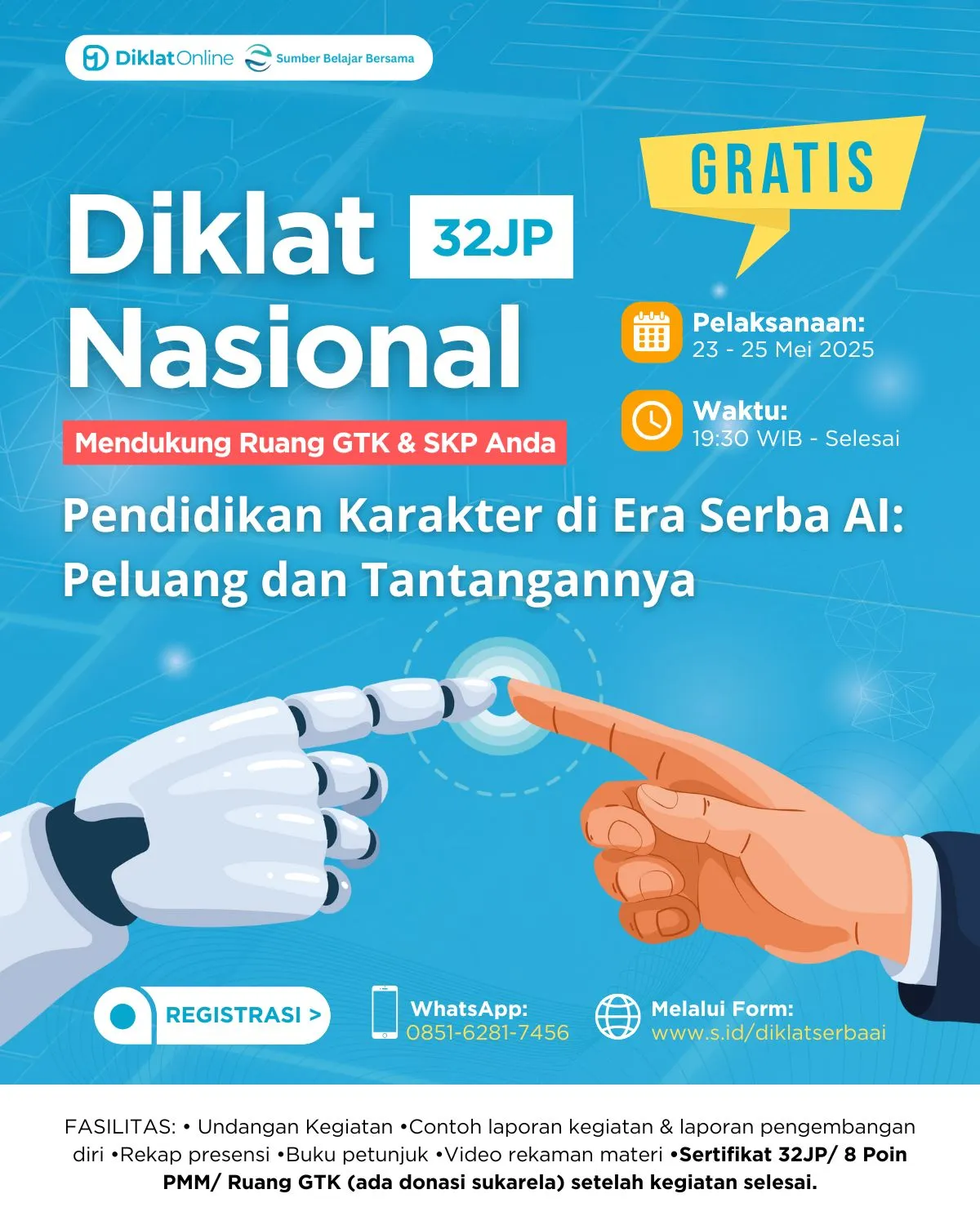 Diklat Nasional Pendidikan Karakter di Era Serba AI:  Peluang dan Tantangannya