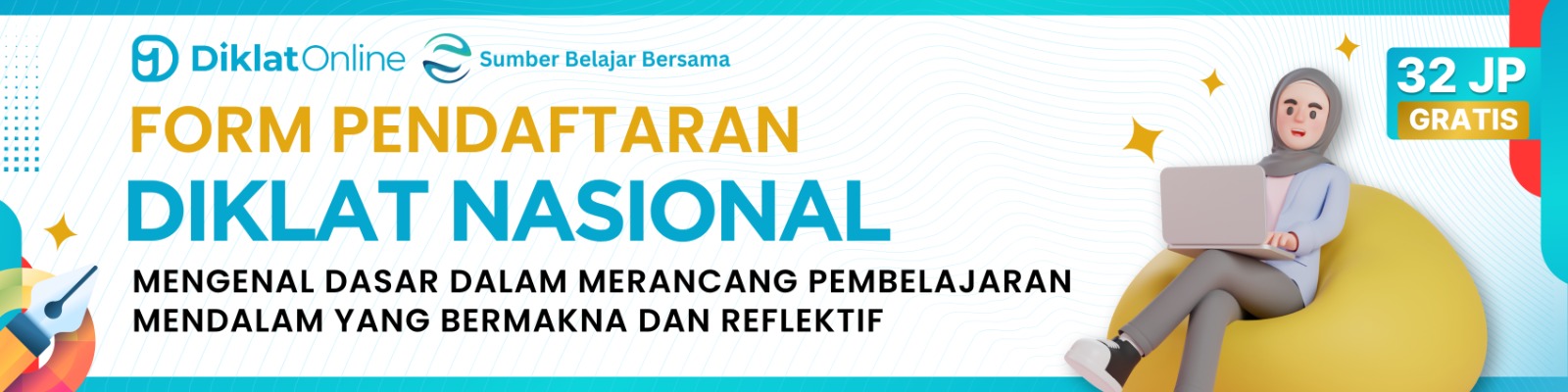 Registrasi Diklat Nasional Mengenal Dasar dalam Merancang Pembelajaran Mendalam yang Bermakna dan Reflektif - diklat.online