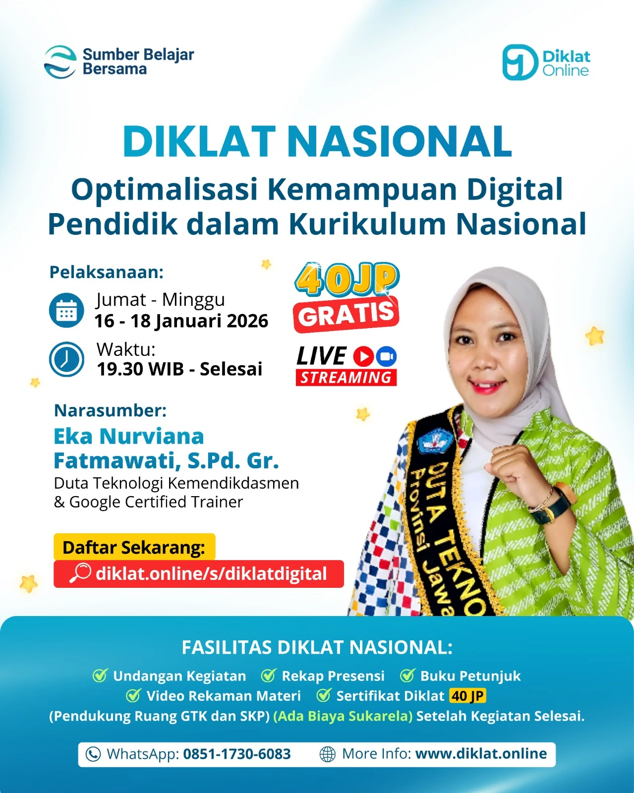 Diklat Nasional Optimalisasi Kemampuan Digital Pendidik dalam Kurikulum Nasional