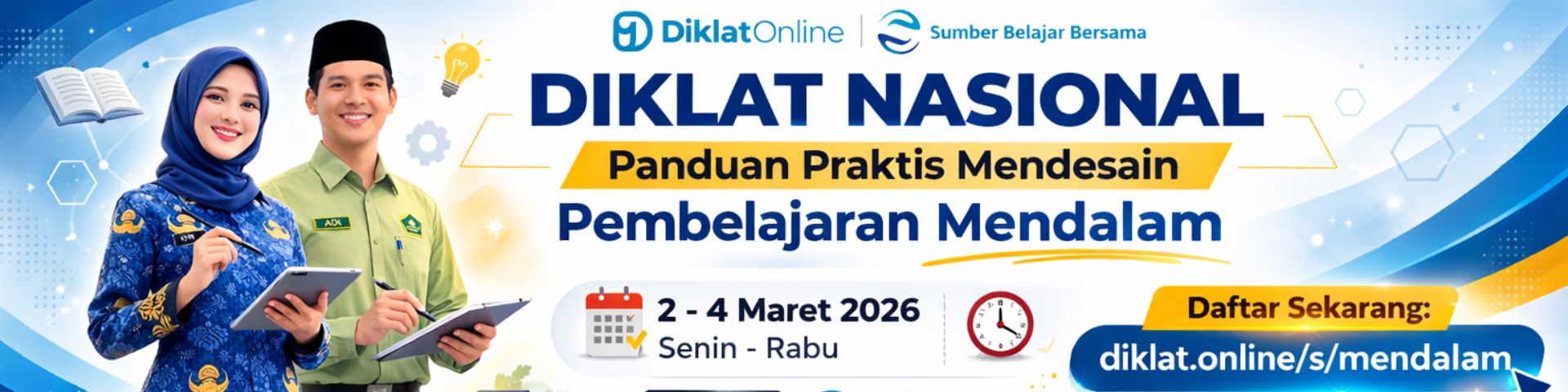 Registrasi Diklat Nasional Panduan Praktis Mendesain Pembelajaran Mendalam - diklat.online