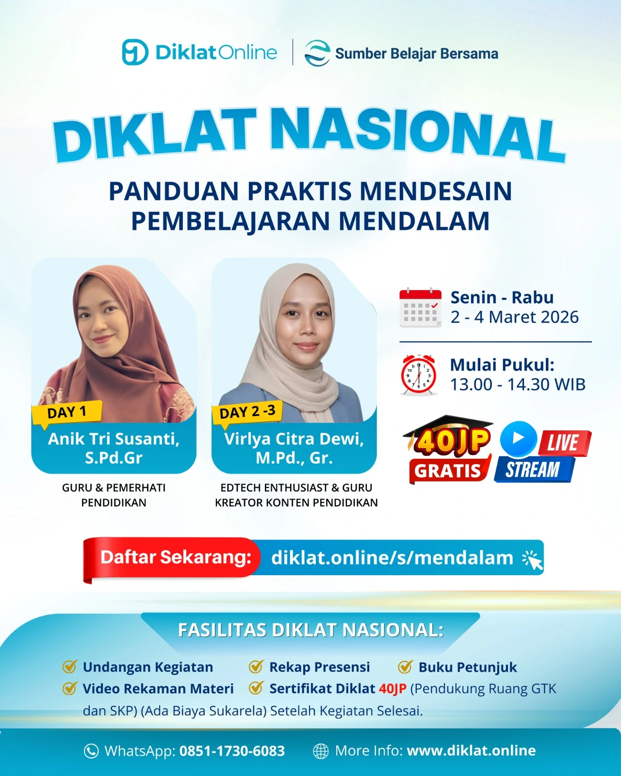 Diklat Nasional Panduan Praktis Mendesain Pembelajaran Mendalam