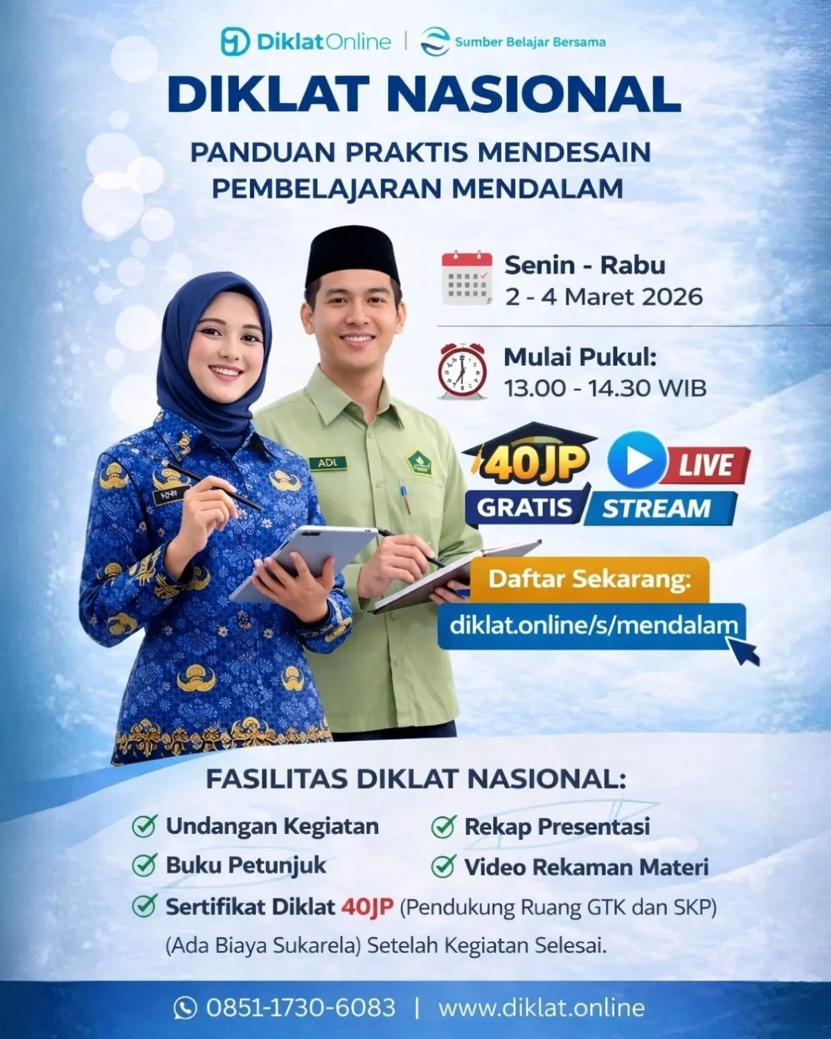 Diklat Nasional Panduan Praktis Mendesain Pembelajaran Mendalam